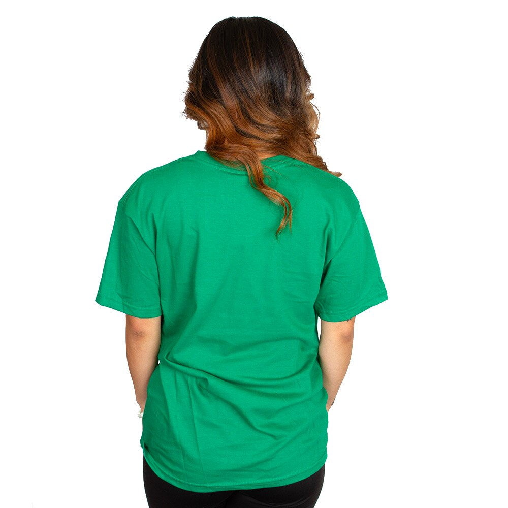 Interlocking UO, Blue 84, Green, Crew Neck, Cotton, Women, Hello Kitty, Being Smart, T-Shirt, 964223